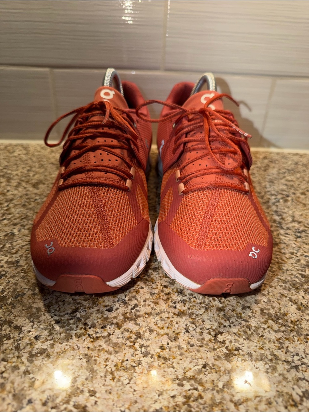 On Running Women's Rust/White Cloudflow Sneakers - Picture 3 of 9